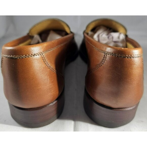 Gucci Men's Leather Flats Brown Loafers Size 8.5D Made In Italy - Picture 9 of 15